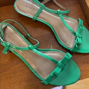Green Talbots sandals